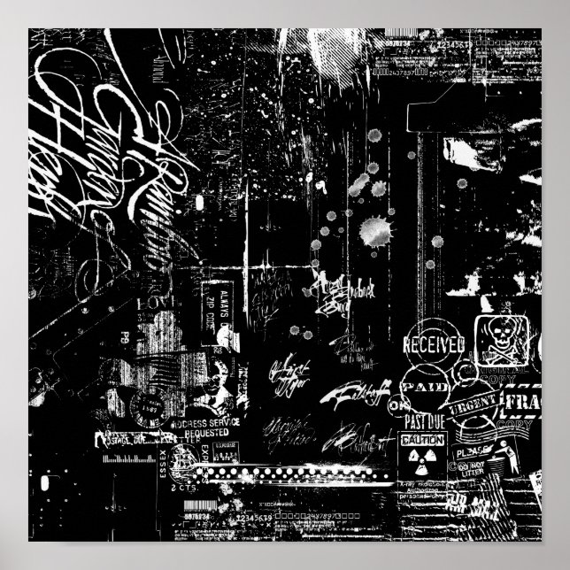 Poster preto e branco (Frente)