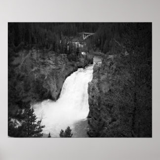 Poster Preto e Branco Caixas Superiores de Yellowstone 16