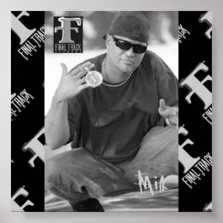 Poster preto e branco de leite