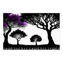 Preto e Branco de outro mundo com Roxo Surreal