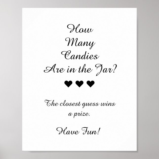 Poster Preto e Branco Quantas Canetas Estão No Jogo Do Ja (Frente)