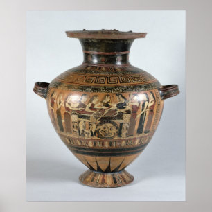 Póster Preto-figura hydria