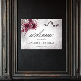 Poster Preto Gótico e Ordem de Acontecimentos de Hallowee