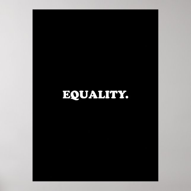 poster preto "igualdade" (Frente)