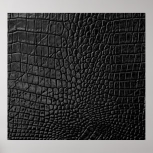 Poster Preto-Leigo: Elegância de Textura de Couro