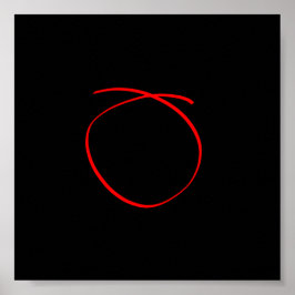 Poster preto mínimo de abstrato Art