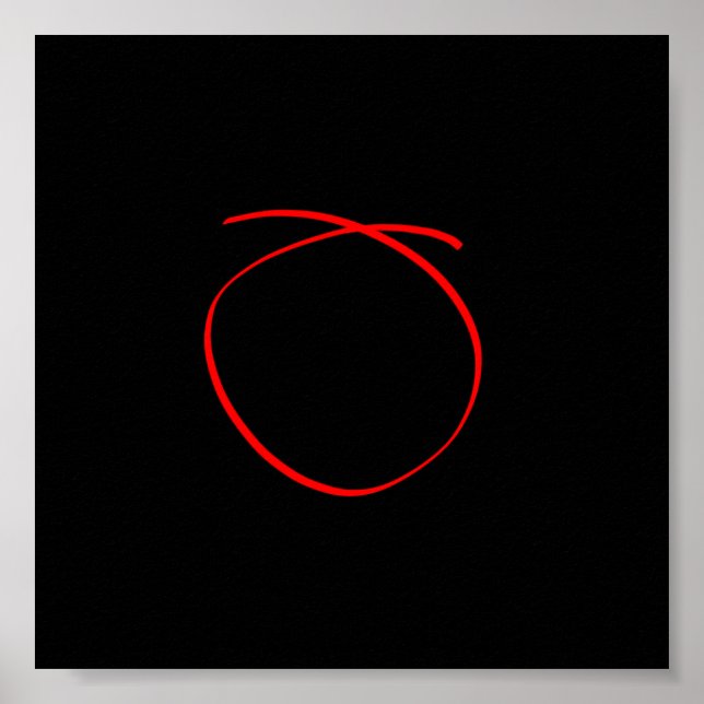 Poster preto mínimo de abstrato Art (Frente)