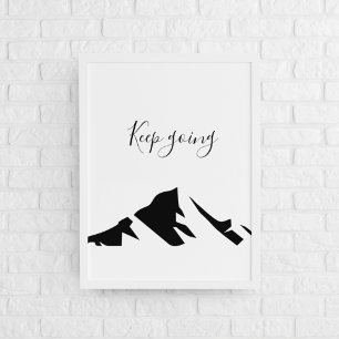 Poster Preto Moderno Fica Simples