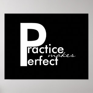 poster preto motivador e branco moderno ousado