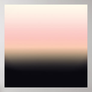 Póster Preto oxidado bonito para picar o inclinação Omb