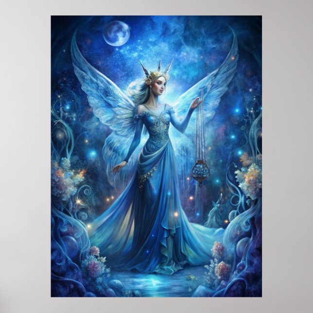 Poster Pretty Fairy in Blue  (Frente)