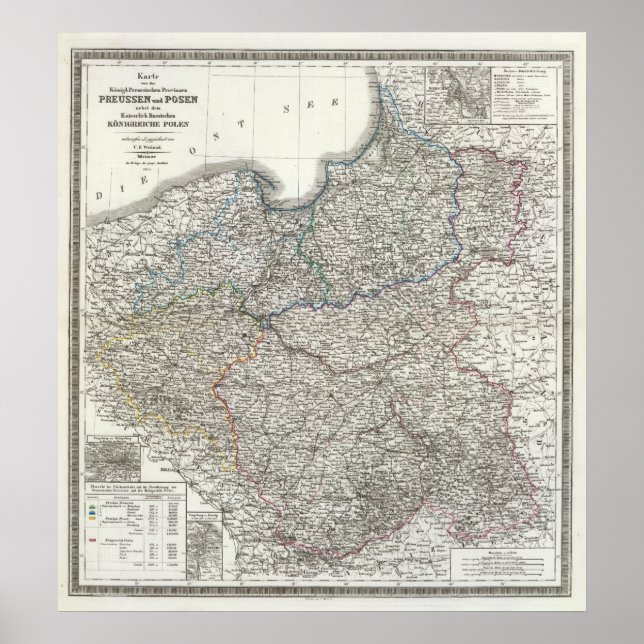 Poster Preussen, Posen, Polen (Frente)