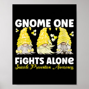 Poster Prevenção Amarela da Luta Solitária do Gnome Femin