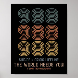 Poster Prevenção ao suicídio 2024 O mundo precisa de você