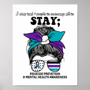 Poster Prevenção ao suicídio Sensibilização para o apoio