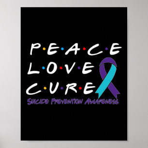 Poster Prevenção ao suicídio Sensibilização Paz Cura do A