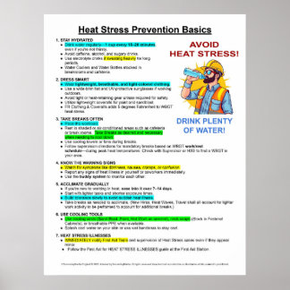 Poster Prevenção Básica de Doenças Causadas por Estresse
