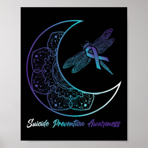 Poster Prevenção Consciente da Depressão Suicida Libélula