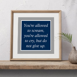 Poster Prevenção Contra Depressão Suicídio Motivação