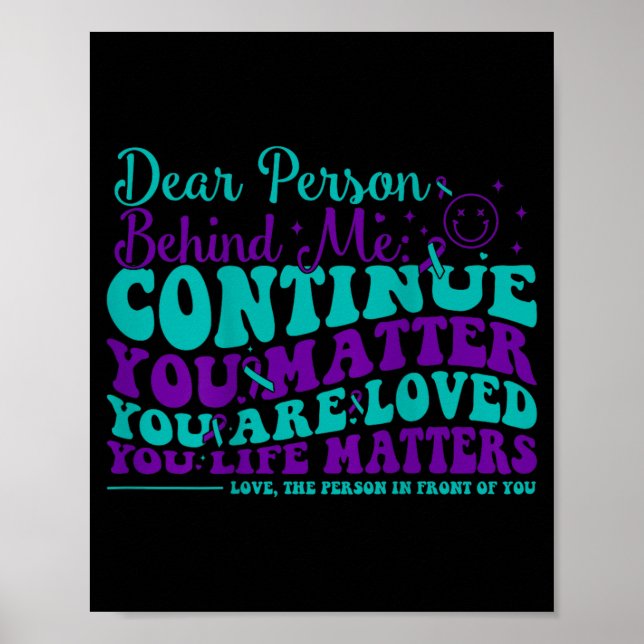Poster Prevenção de Mensagens Positivas Conscientização G (Frente)