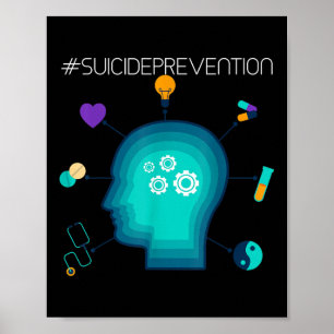 Poster Prevenção do Suicídio - Conscientização sobre Saúd
