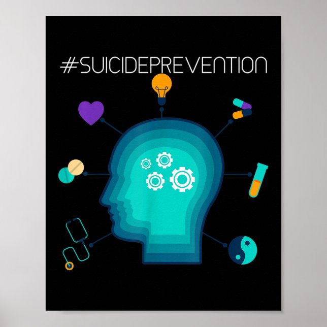 Poster Prevenção do Suicídio - Conscientização sobre Saúd (Frente)