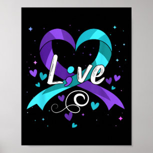Poster Prevenção do Suicídio - Semicolon Suicide Awarenes