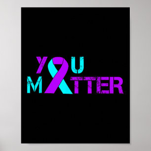 Poster Prevenção do Suicídio Sensibilização para a depres