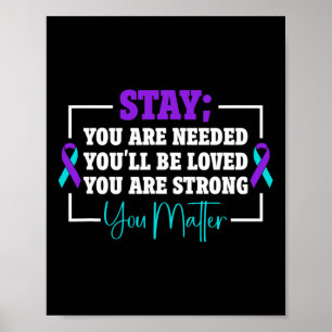 Poster Prevenção do suicídio Sensibilização para o suicíd