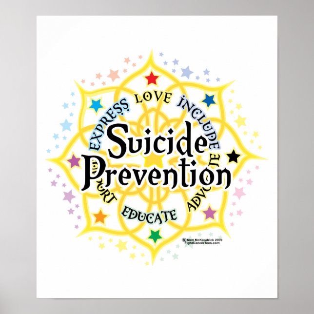 Poster Prevenção suicida Lotus (Frente)