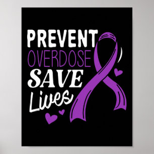 Poster Prevenir Superdose Salva Vidas Conscientização sob