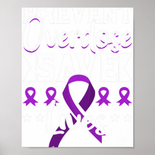 Poster Prevenir Superdose Salva Vidas Conscientização sob