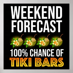 Poster Previsão de Fim de Semana - 100% de Chance de Bare