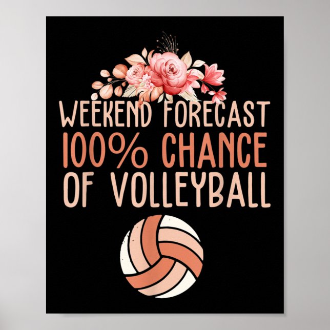 Poster Previsão de Fim de Semana do Voleibol Fl (Frente)