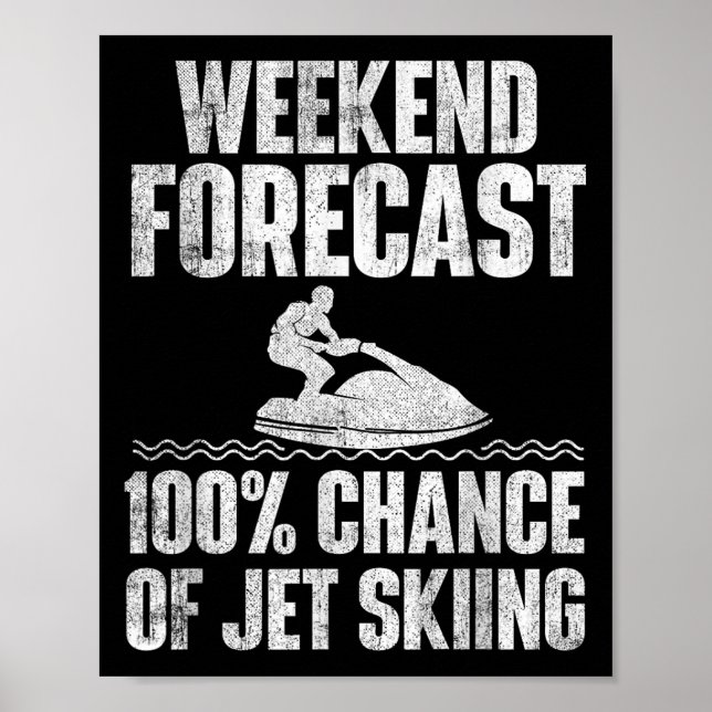 Poster Previsão de Fim de Semana Jet Ski - Férias de Aman (Frente)