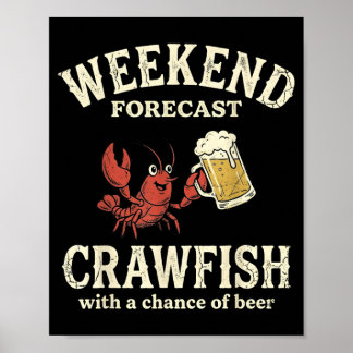 Poster Previsão de Fim de Semana Lagostim com Chance de C