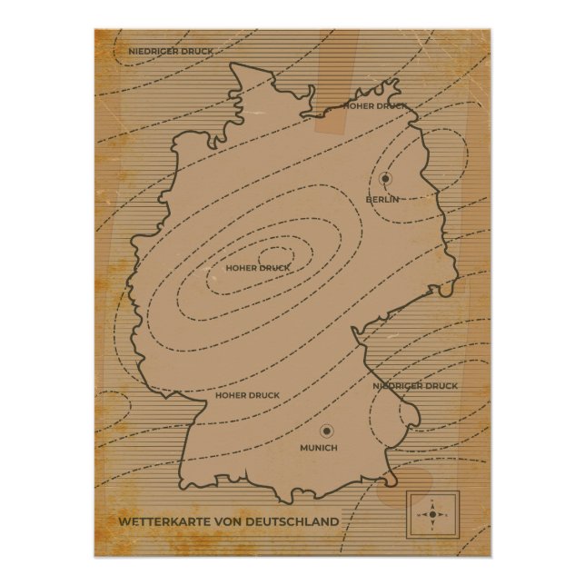 Póster Previsões Meteorológicas na Alemanha (Frente)