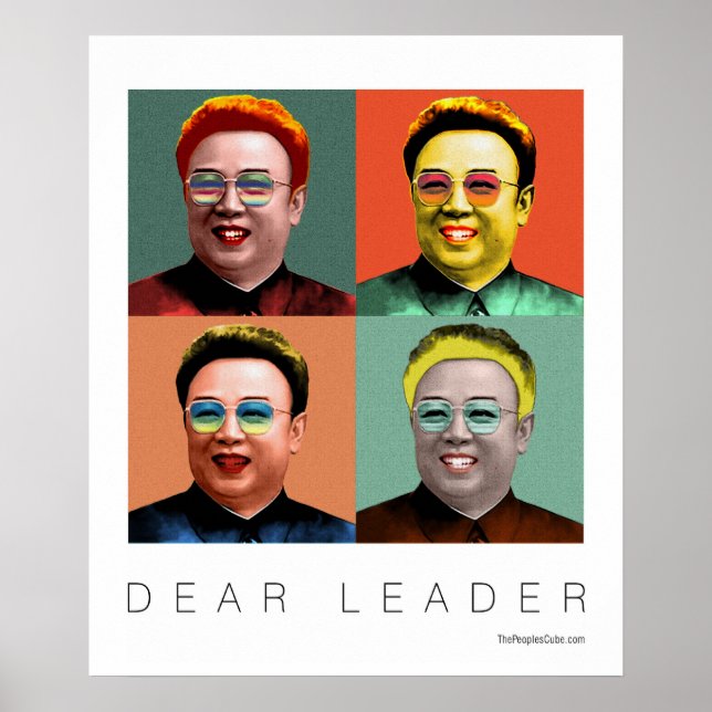 Póster Prezado Líder Kim Jong Il (Frente)
