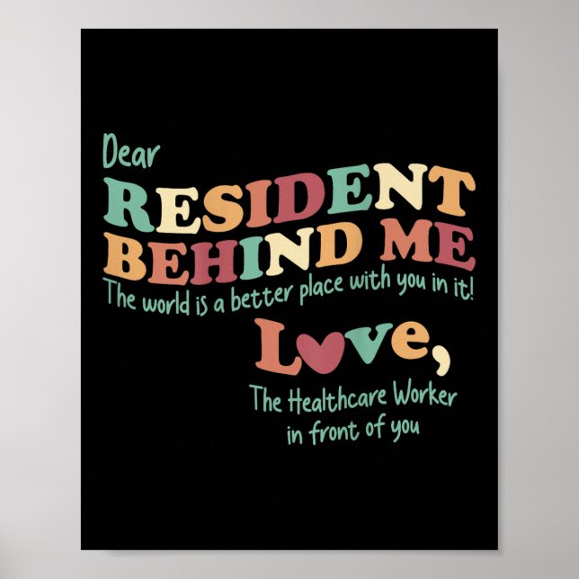 Poster Prezado residente atrás de mim amamentando o Funci (Frente)
