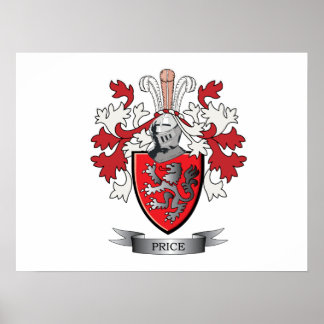 Póster Price Family Crest Casaco de Armas
