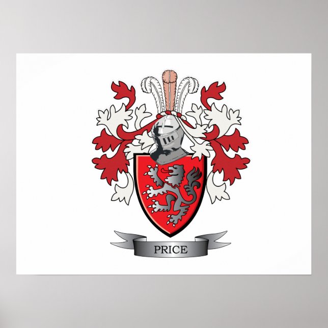 Póster Price Family Crest Casaco de Armas (Frente)
