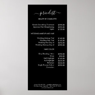 Poster Pricelista Moderno