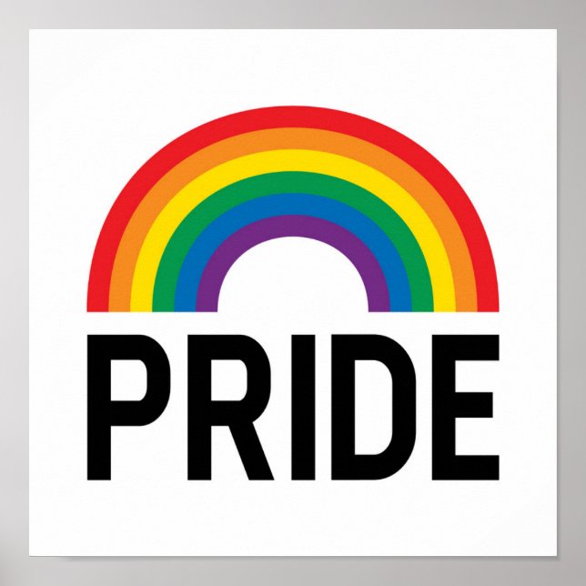 Poster Pride Rainbow (Frente)