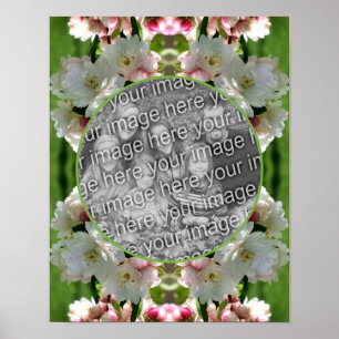 Poster Primavera Crabapple Blossoms Frame Add Your Photo