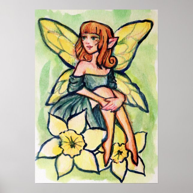 Poster Primavera Daffodil Fairy (Frente)