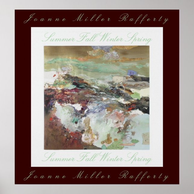 Poster Primavera de inverno de outono de Verão (Frente)