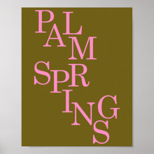 Poster Primavera De Palma, Oliva E Vintagem Rosa