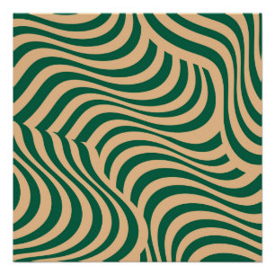 Póster Primavera de Verão Minimalista de Greve de Zebra B
