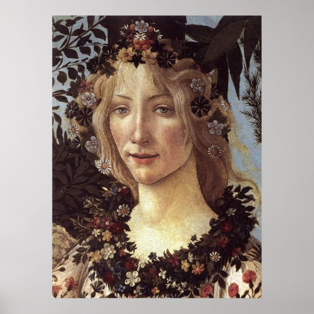 Póster Primavera (Detalhe-Flora,Deusa de Primavera) Poste (Frente)