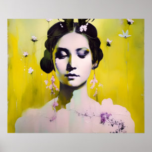 Poster Primavera Deusa Yellows e Pinks